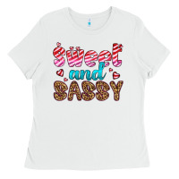 White sweet and sassy Ladies Tee - HRA Design Shop