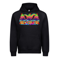 Black Pride cupcake Urban Hoodie - FaDigitalArtStudio