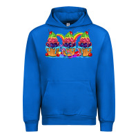 Cobalt Pride cupcake Urban Hoodie - FaDigitalArtStudio