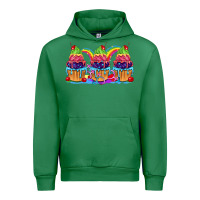 Emerald Pride cupcake Urban Hoodie - FaDigitalArtStudio