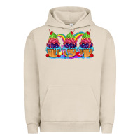 Pigment French Oak Pride cupcake Urban Hoodie - FaDigitalArtStudio