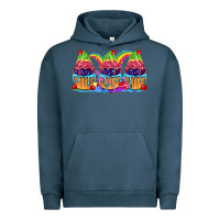 Pigment Midnight Navy Pride cupcake Urban Hoodie - FaDigitalArtStudio
