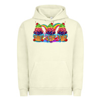Pigment Pistachio Pride cupcake Urban Hoodie - FaDigitalArtStudio