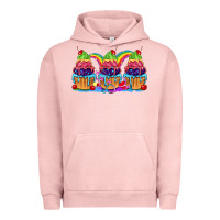 Pigment Salmon Pride cupcake Urban Hoodie - FaDigitalArtStudio