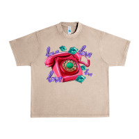 French Oak love balloons and pink valentines telephone Urban Heavy Tee - AdoDesignShop