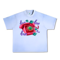 Grape Ice love balloons and pink valentines telephone Urban Heavy Tee - AdoDesignShop