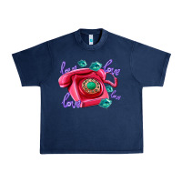 Navy love balloons and pink valentines telephone Urban Heavy Tee - AdoDesignShop