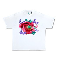 White love balloons and pink valentines telephone Urban Heavy Tee - AdoDesignShop