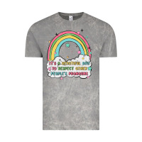 Cloud Rock beautiful day to respect pronouns Vintage Tee - MaliasSmallBusiness