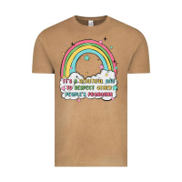 Vintage Camel beautiful day to respect pronouns Vintage Tee - MaliasSmallBusiness