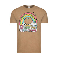 Vintage Coffee beautiful day to respect pronouns Vintage Tee - MaliasSmallBusiness