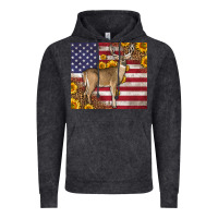 Vintage Black Western American Flag And Deer Vintage Hoodie - LillyAllenDesigns