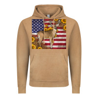 Vintage Camel Western American Flag And Deer Vintage Hoodie - LillyAllenDesigns