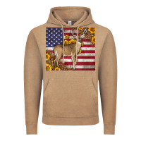 Vintage Coffee Western American Flag And Deer Vintage Hoodie - LillyAllenDesigns