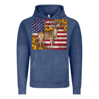 Western American Flag And Deer Vintage Hoodie | Teevron
