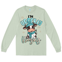 Matcha i'm udderly freezing baby cow Long Sleeve Tee - MaliasSmallBusiness
