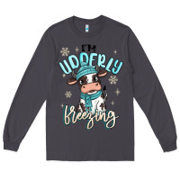 Smoke i'm udderly freezing baby cow Long Sleeve Tee - MaliasSmallBusiness