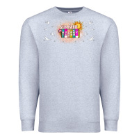 Heather Grey summer vibes with birds Premium Sweatshirt - TumblerDesignByShophia