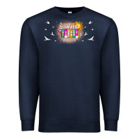 Navy summer vibes with birds Premium Sweatshirt - TumblerDesignByShophia