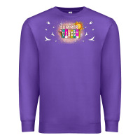 Purple summer vibes with birds Premium Sweatshirt - TumblerDesignByShophia