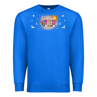 True Royal summer vibes with birds Premium Sweatshirt - TumblerDesignByShophia