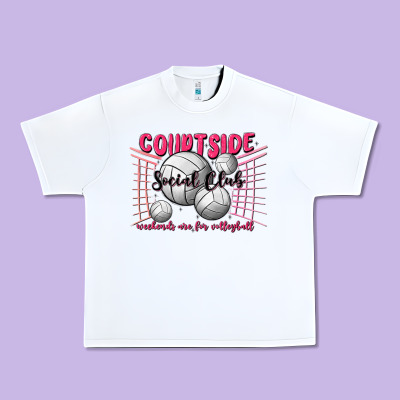 Volleyball Mom Urban Heavy Tee Designed By Maliassmallbusiness