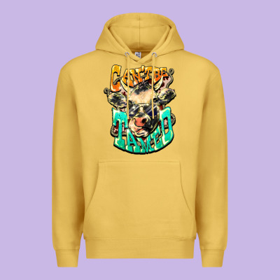 Can't Be Tamed Cow Premium Hoodie Designed By Howdyjamesfarm