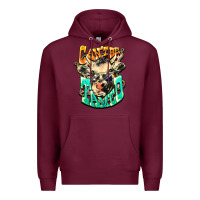 Burgundy Can't be tamed cow Premium Hoodie - HowdyJamesFarm