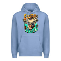 Colony Blue Can't be tamed cow Premium Hoodie - HowdyJamesFarm