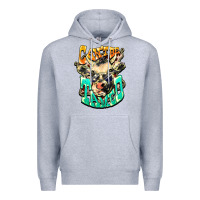 Heather Grey Can't be tamed cow Premium Hoodie - HowdyJamesFarm