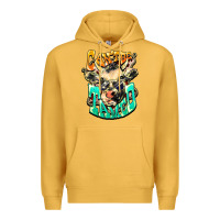 Mustard Can't be tamed cow Premium Hoodie - HowdyJamesFarm