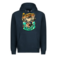 Navy Can't be tamed cow Premium Hoodie - HowdyJamesFarm