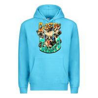 Ocean Blue Can't be tamed cow Premium Hoodie - HowdyJamesFarm