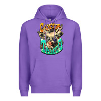Purple Can't be tamed cow Premium Hoodie - HowdyJamesFarm