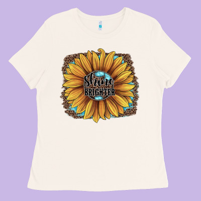 Shine Brighter Ladies Tee Designed By Jahusdesignshop