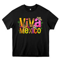 Black viva mexico long live mexico Heavy Core Tee - FaDigitalArtStudio