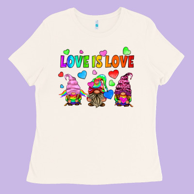 Lgbtq Love Is Love Gnomes Ladies Tee Designed By Hra Design Shop