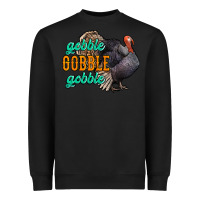 Black Thanksgiving turkey gobble gobble Heavyweight Sweatshirt - NancyCooperArtShop