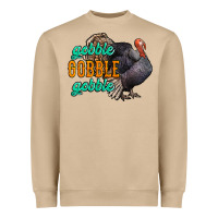 Mushroom Thanksgiving turkey gobble gobble Heavyweight Sweatshirt - NancyCooperArtShop