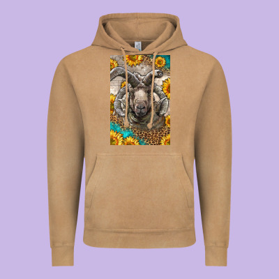 Western Navajo Churro Sheep Vintage Hoodie Designed By Lillyallendesigns