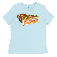 Baby Blue chocolate christmas cake fa element Ladies Tee - FaDigitalArtStudio