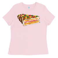 Bubblegum Pink chocolate christmas cake fa element Ladies Tee - FaDigitalArtStudio
