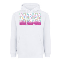 White doodle doodle rainbow Heavyweight Hoodie - TumblerDesignByShophia