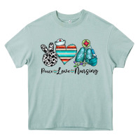 Arona peace love nursing Heavy Core Tee - CowhideDigitalArt