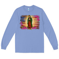 Colony Blue america our lady of guadalupe Long Sleeve Tee - JahusDesignShop
