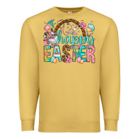 Antique Gold Happy Easter Nurse Easter Day Premium Sweatshirt - HowdyJamesFarm