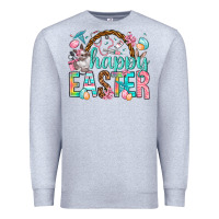 Heather Grey Happy Easter Nurse Easter Day Premium Sweatshirt - HowdyJamesFarm