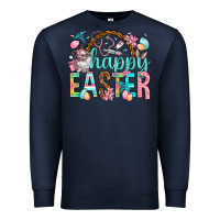 Navy Happy Easter Nurse Easter Day Premium Sweatshirt - HowdyJamesFarm