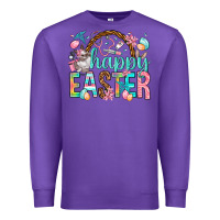 Purple Happy Easter Nurse Easter Day Premium Sweatshirt - HowdyJamesFarm