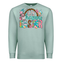 Seafoam Happy Easter Nurse Easter Day Premium Sweatshirt - HowdyJamesFarm